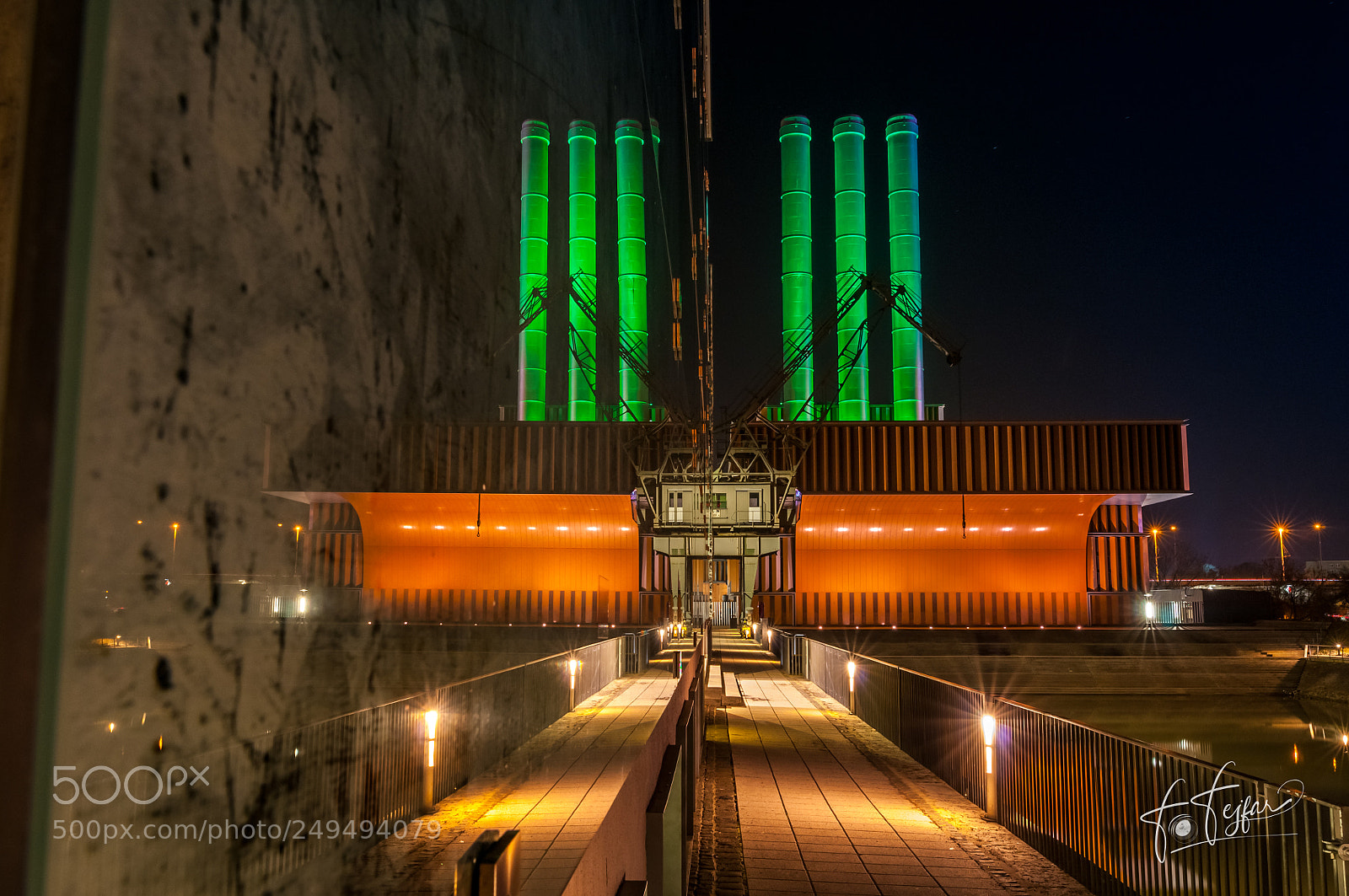 Nikon D300 sample photo. Wuerzburg at night photography