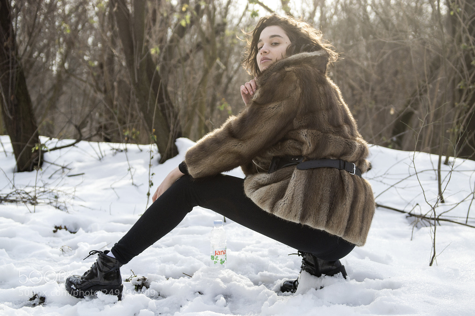 Nikon D3100 sample photo. Winter in the forest photography