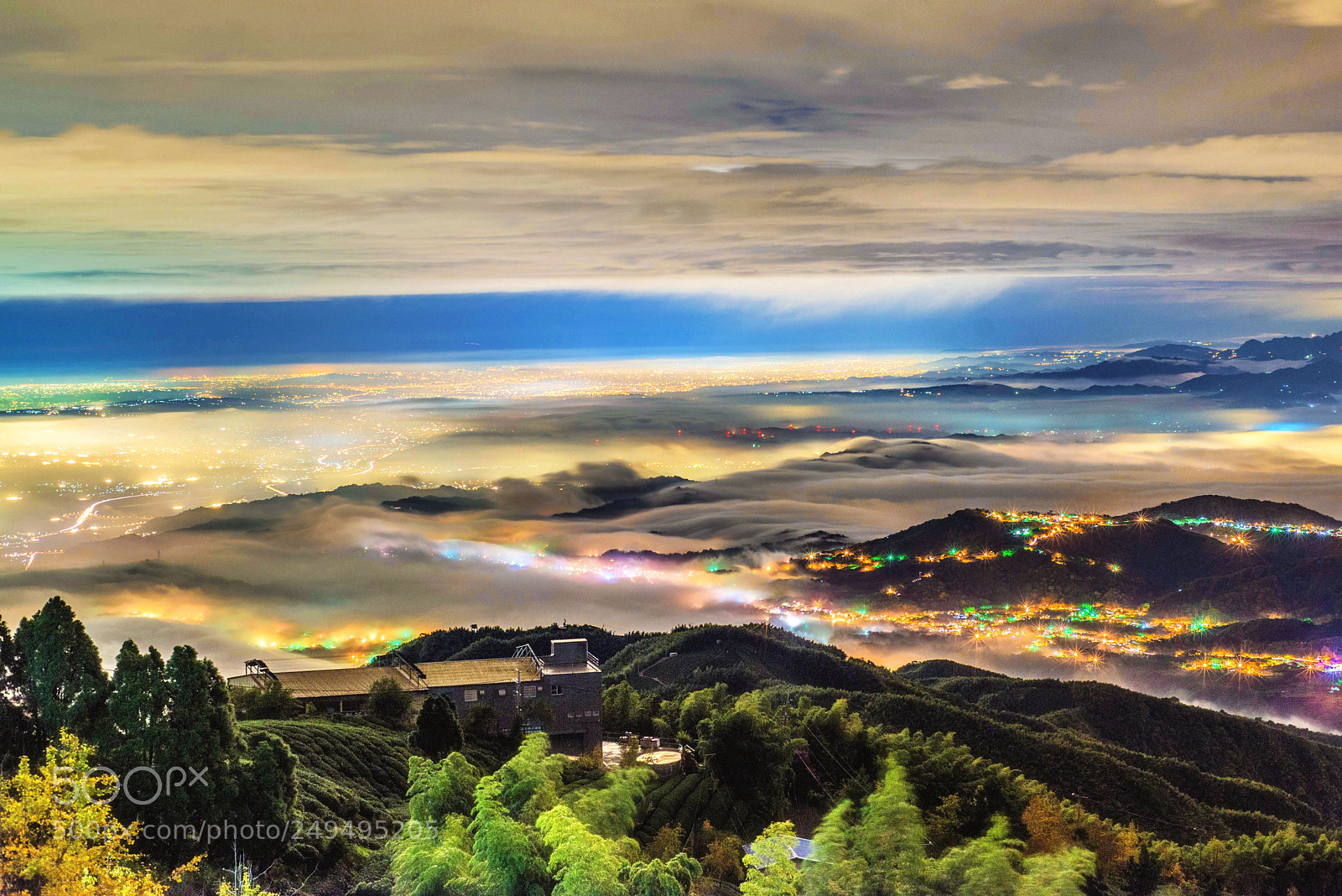 Nikon D610 sample photo. Neon light with clouds photography