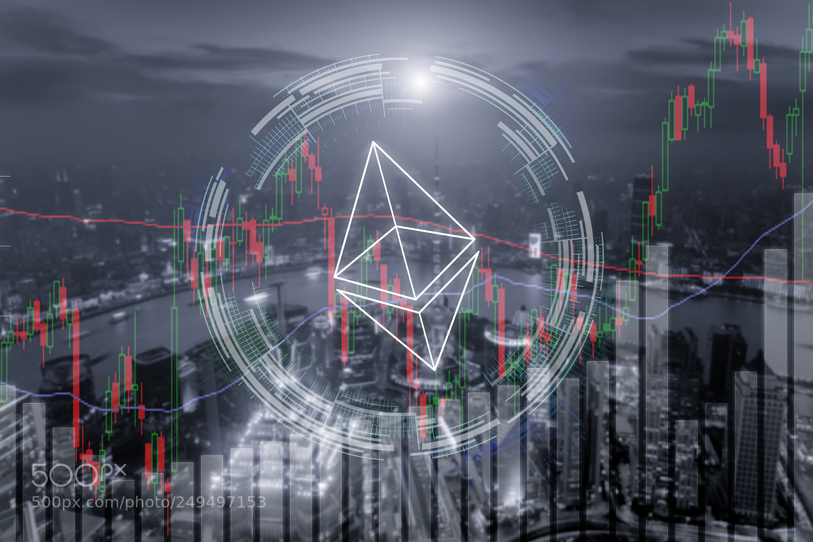 Nikon D800 sample photo. Ethereum trading exchange stock photography