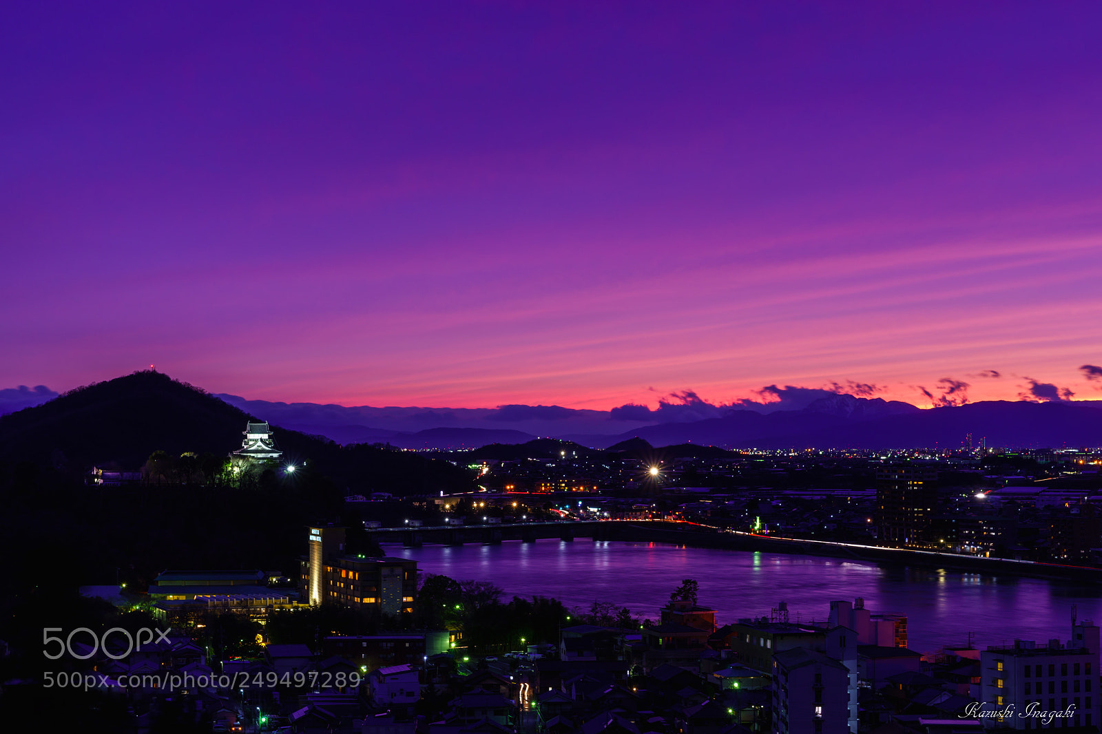 Sony SLT-A99V sample photo. Evening view of inuyama photography