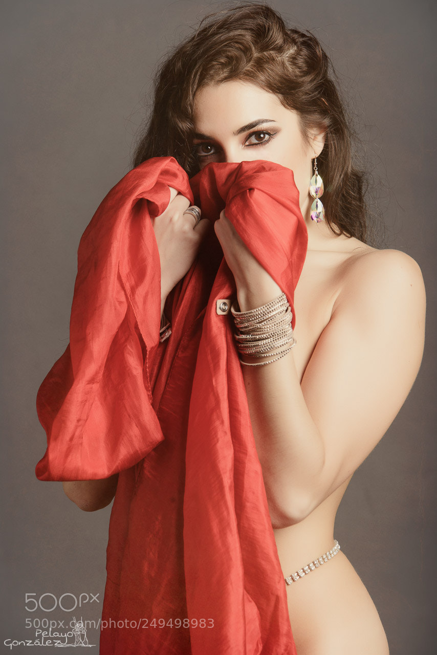 Nikon D610 sample photo. Portrait in red photography