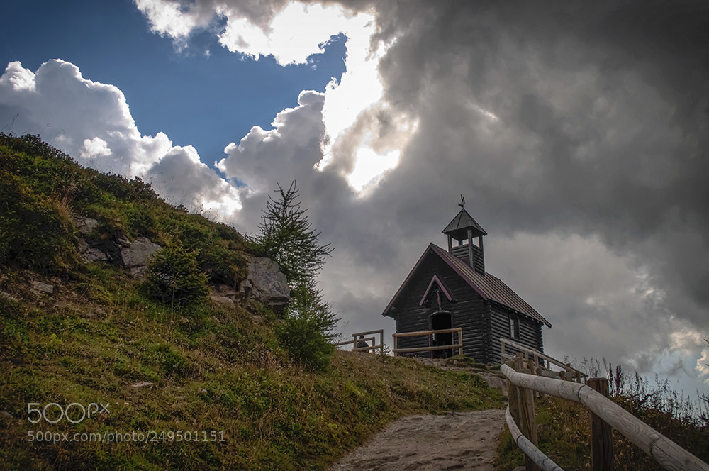 Nikon D5000 sample photo. Church of mountains photography