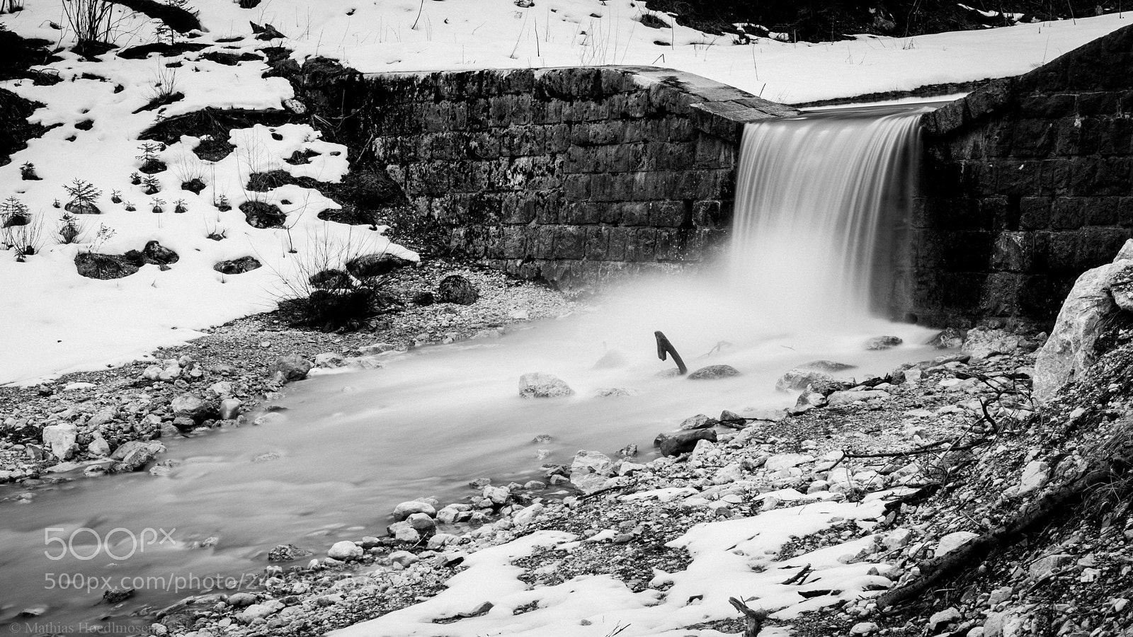 Canon EOS 70D sample photo. B&w creek photography