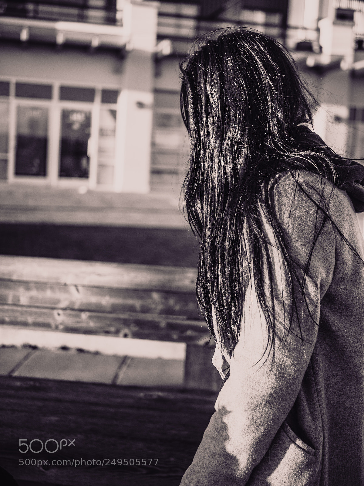 Olympus OM-D E-M5 II sample photo. Long black hair photography