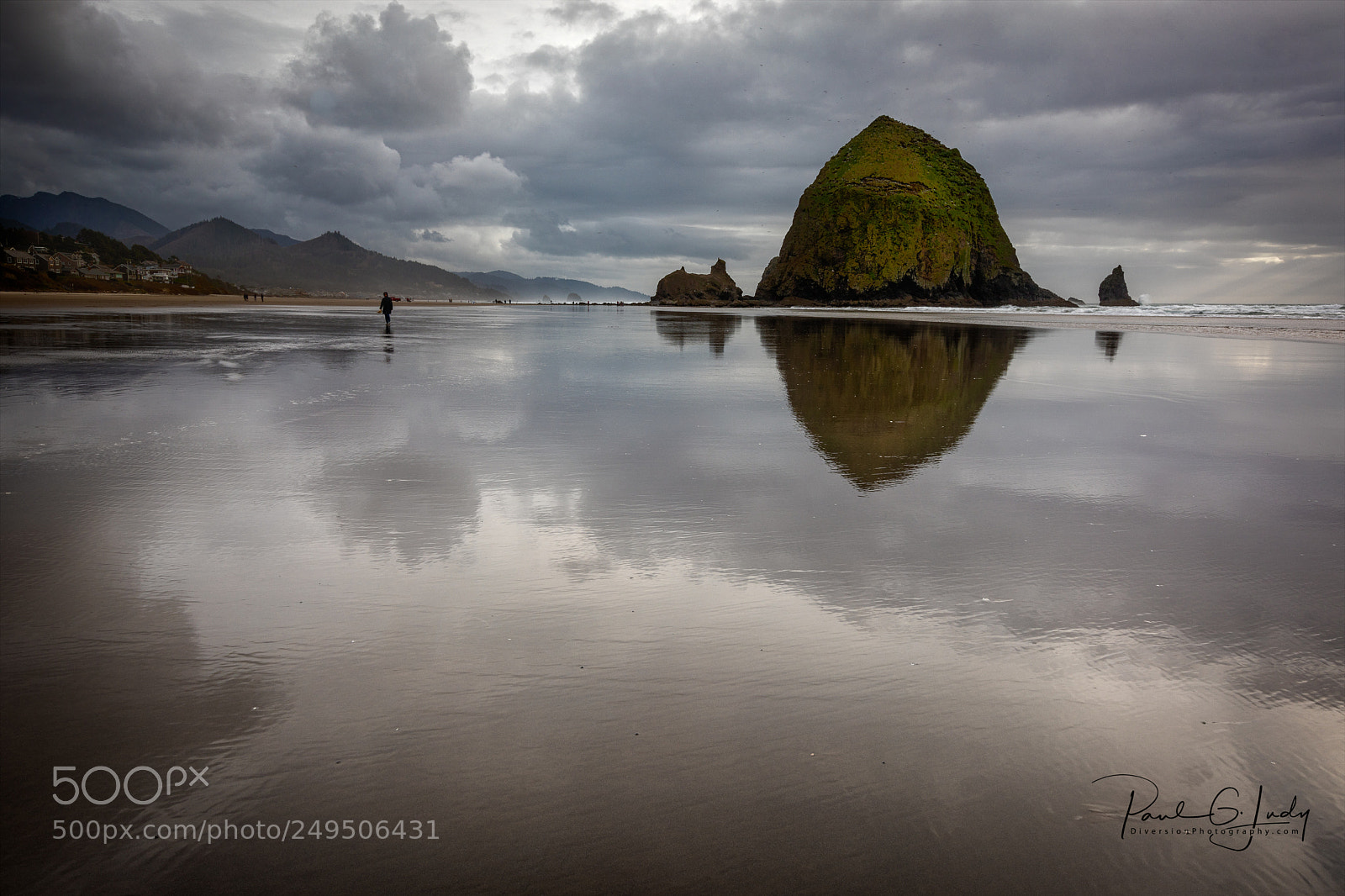 Canon EOS 5D Mark IV sample photo. Cannon beach storm clouds photography