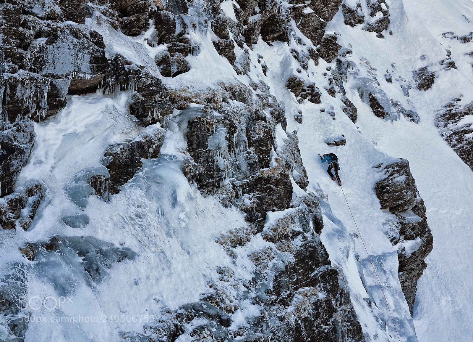 Canon PowerShot G1 X sample photo. Winter climbing photography