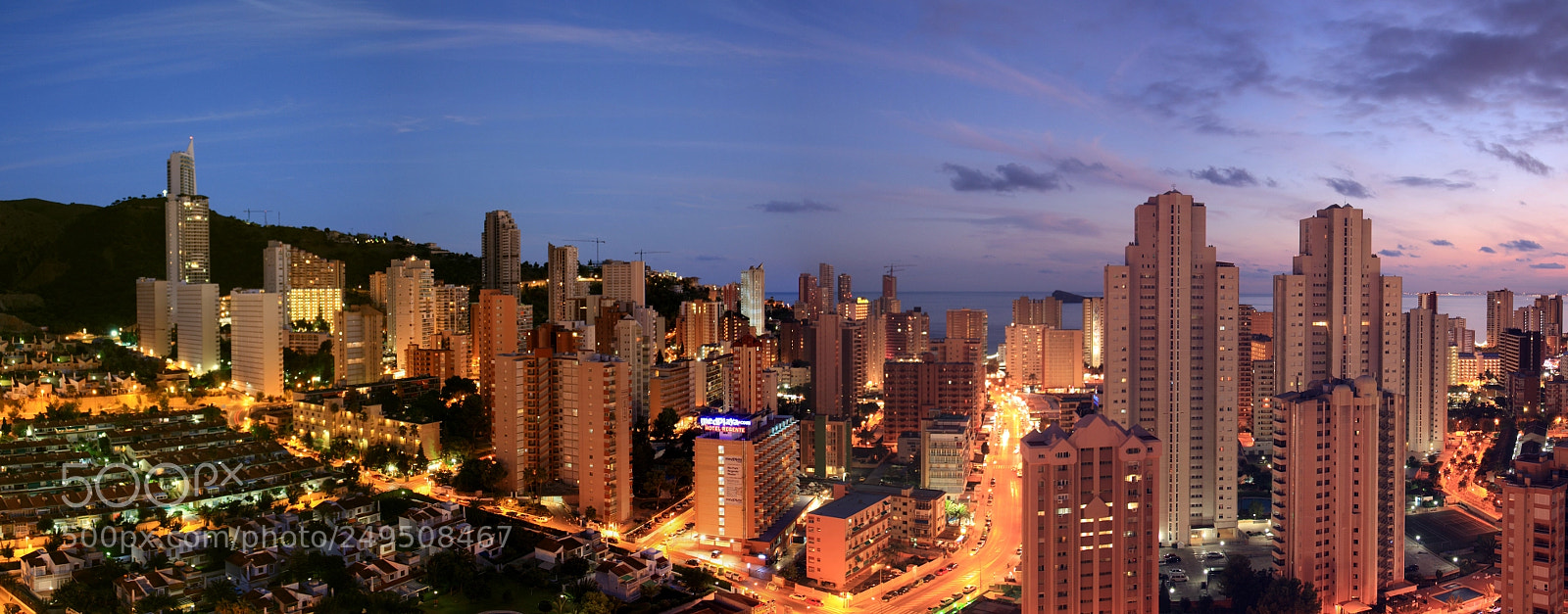 Canon EOS 450D (EOS Rebel XSi / EOS Kiss X2) sample photo. Panoramica benidorm photography
