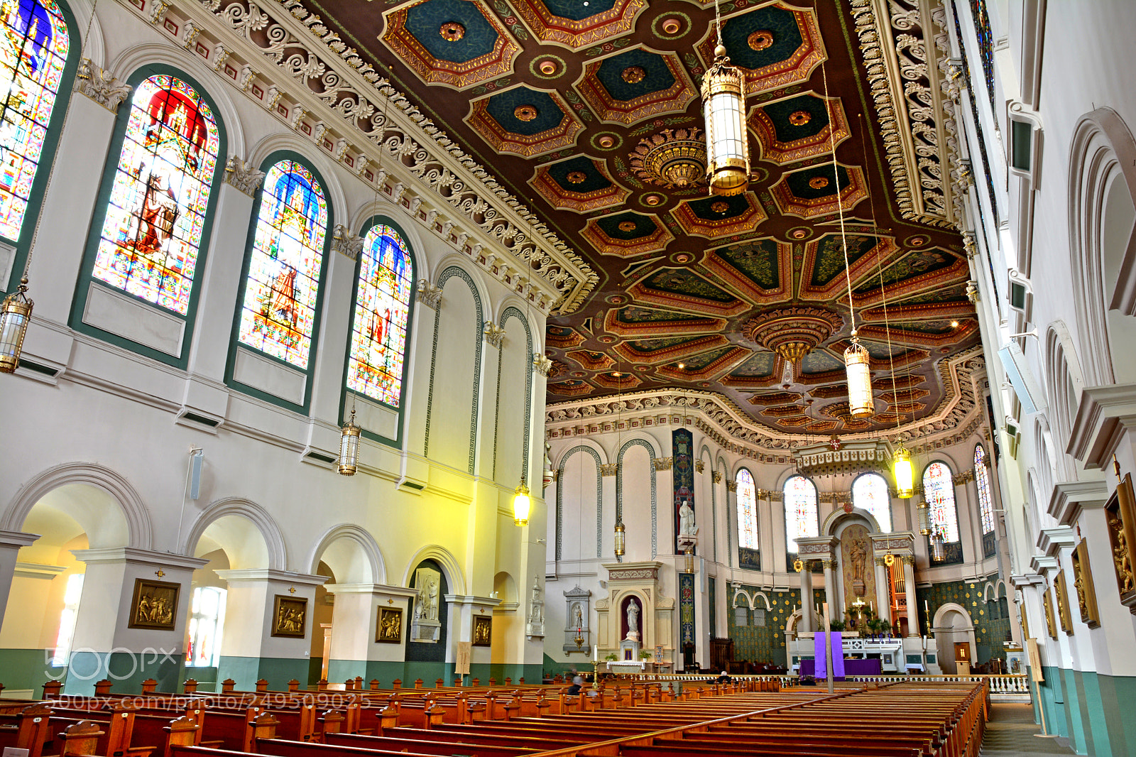 Nikon D7100 sample photo. Light in the basilica photography