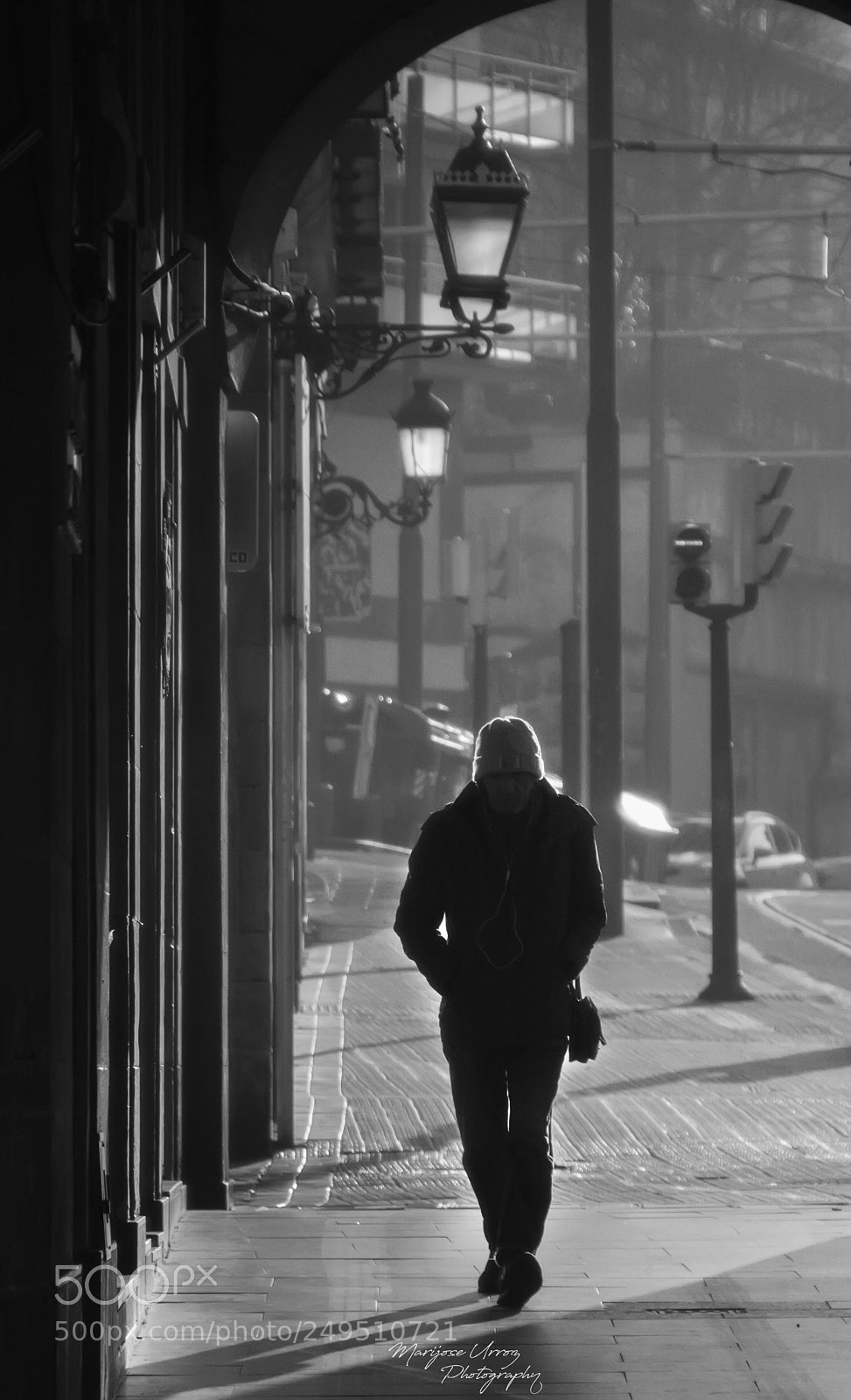 Nikon D300 sample photo. Walking in a cold photography