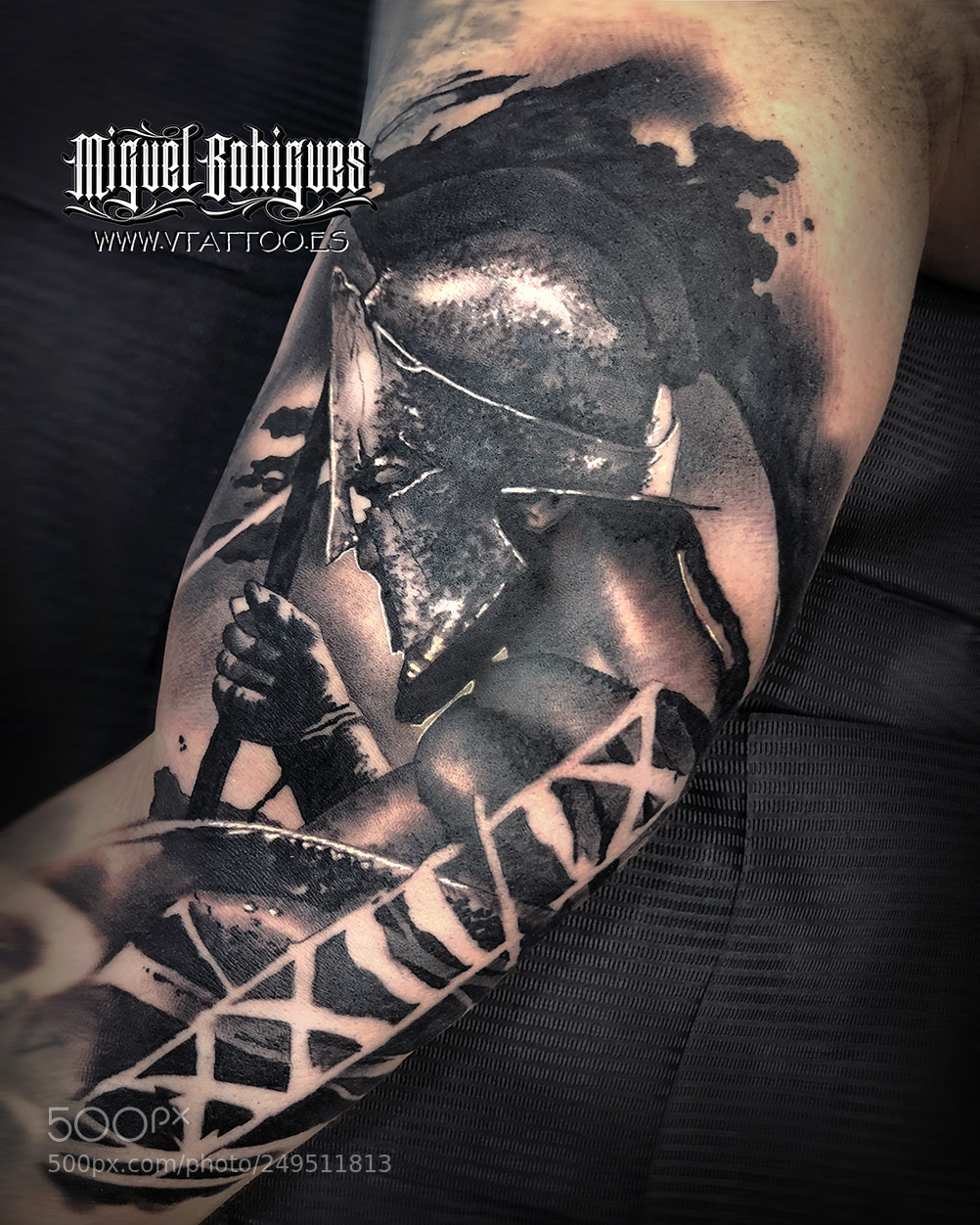 Apple iPhone X sample photo. Leonidas tattoo photography