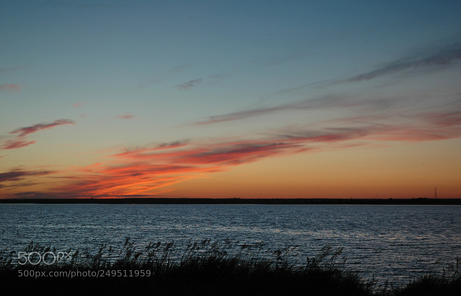 Nikon D70 sample photo. Sunset on the gulf photography