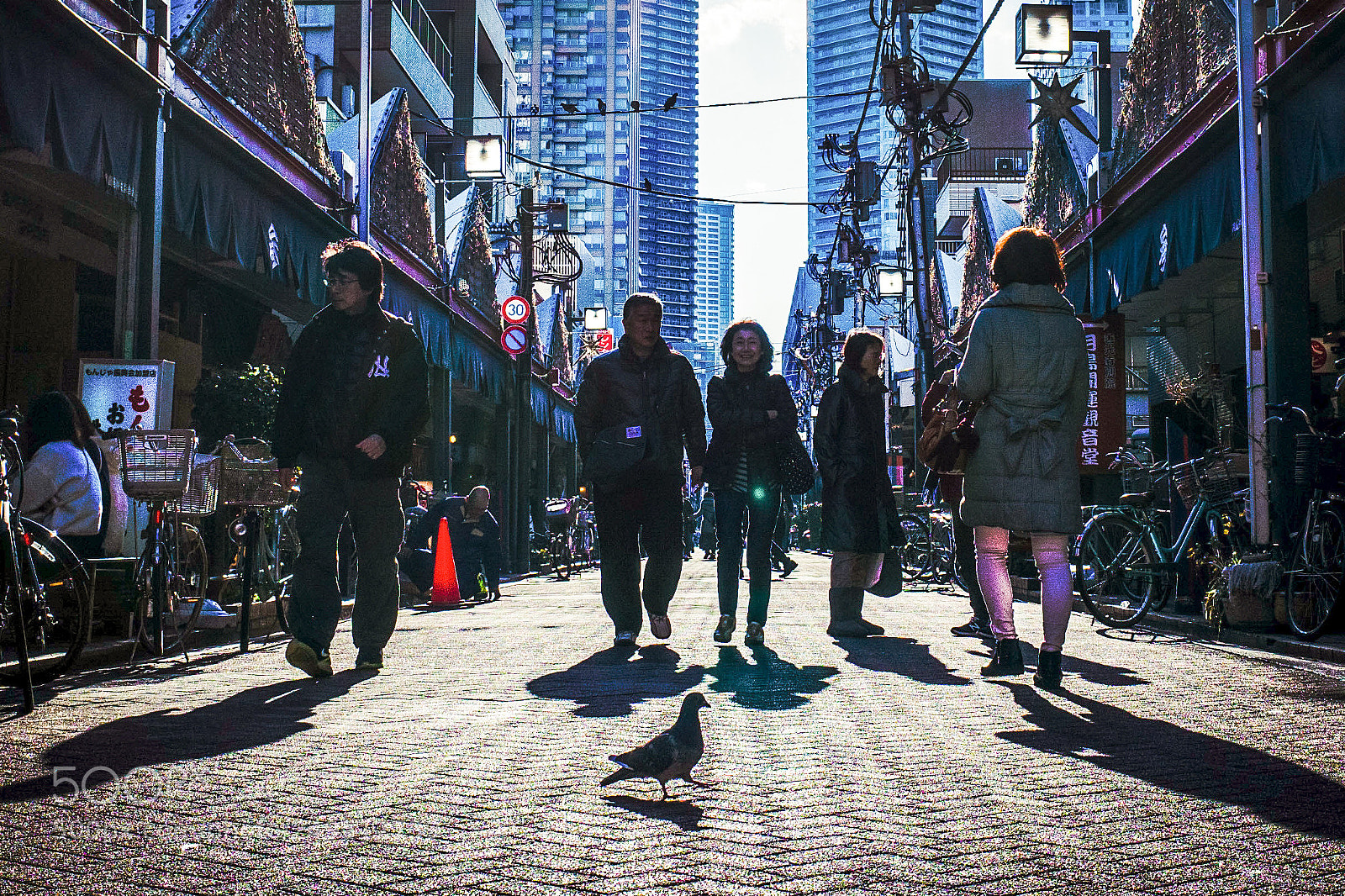 Ricoh GR II sample photo. Walkers on holiday photography
