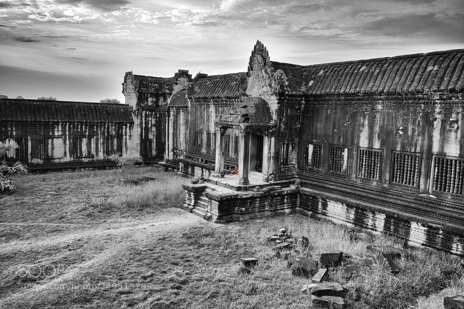Nikon D7500 sample photo. Little monk in angkor photography
