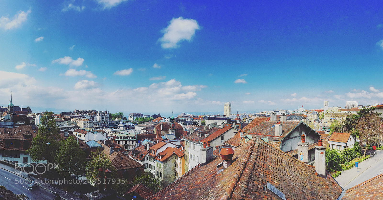 Apple iPhone 6s sample photo. Lausanne city view photography