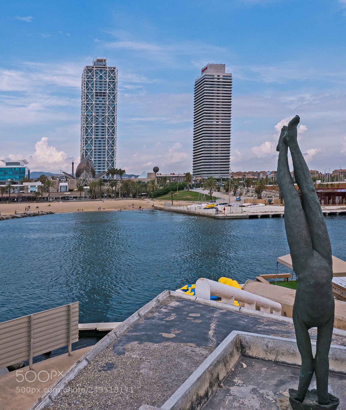 Panasonic Lumix DMC-LX100 sample photo. Port olympic view barcelona photography
