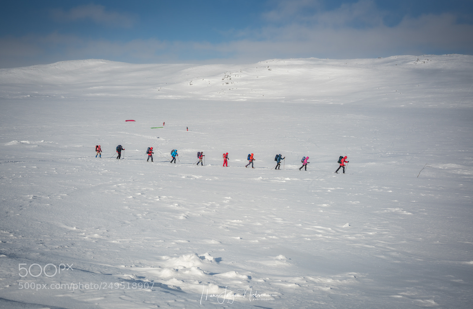 Sony a7R II sample photo. Cross-country ski hike across photography