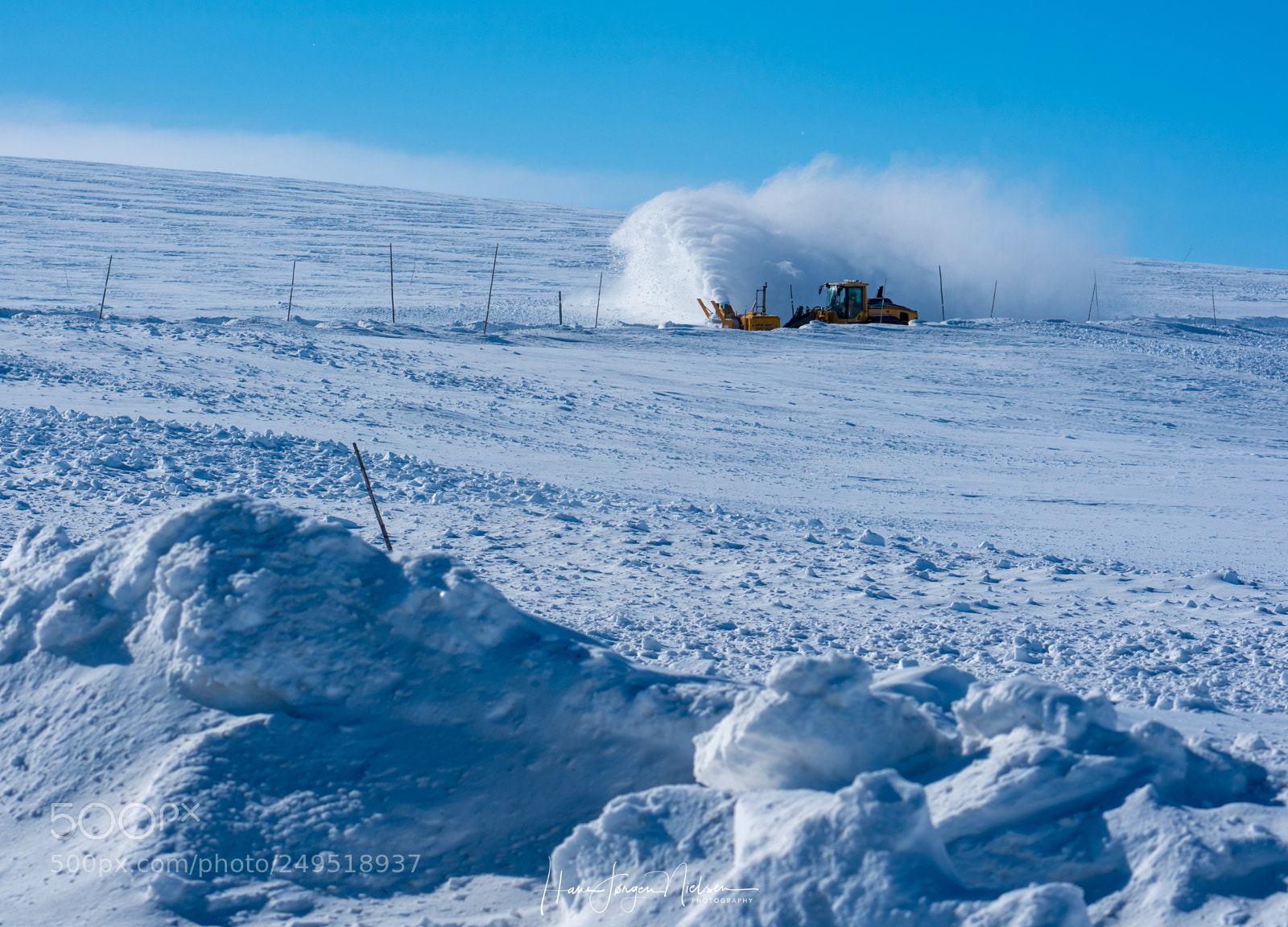 Sony a7R II sample photo. Snowblower machine on hardangervidda photography