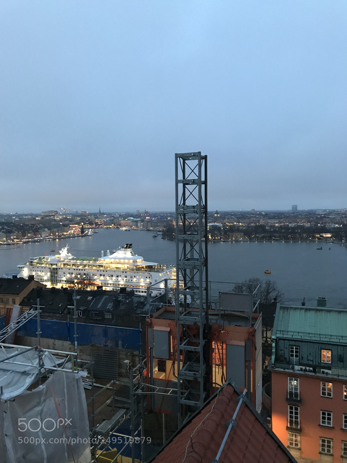 Apple iPhone 7 sample photo. Evening in stockholm seen photography