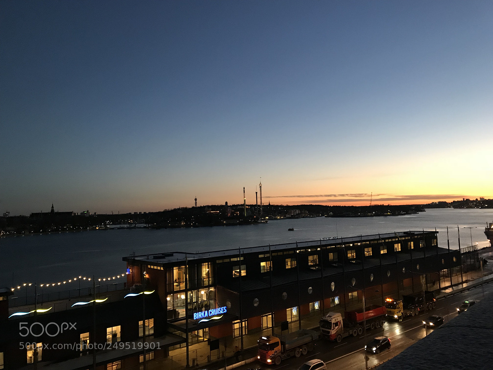 Apple iPhone 7 sample photo. Sunset in stockholm photography