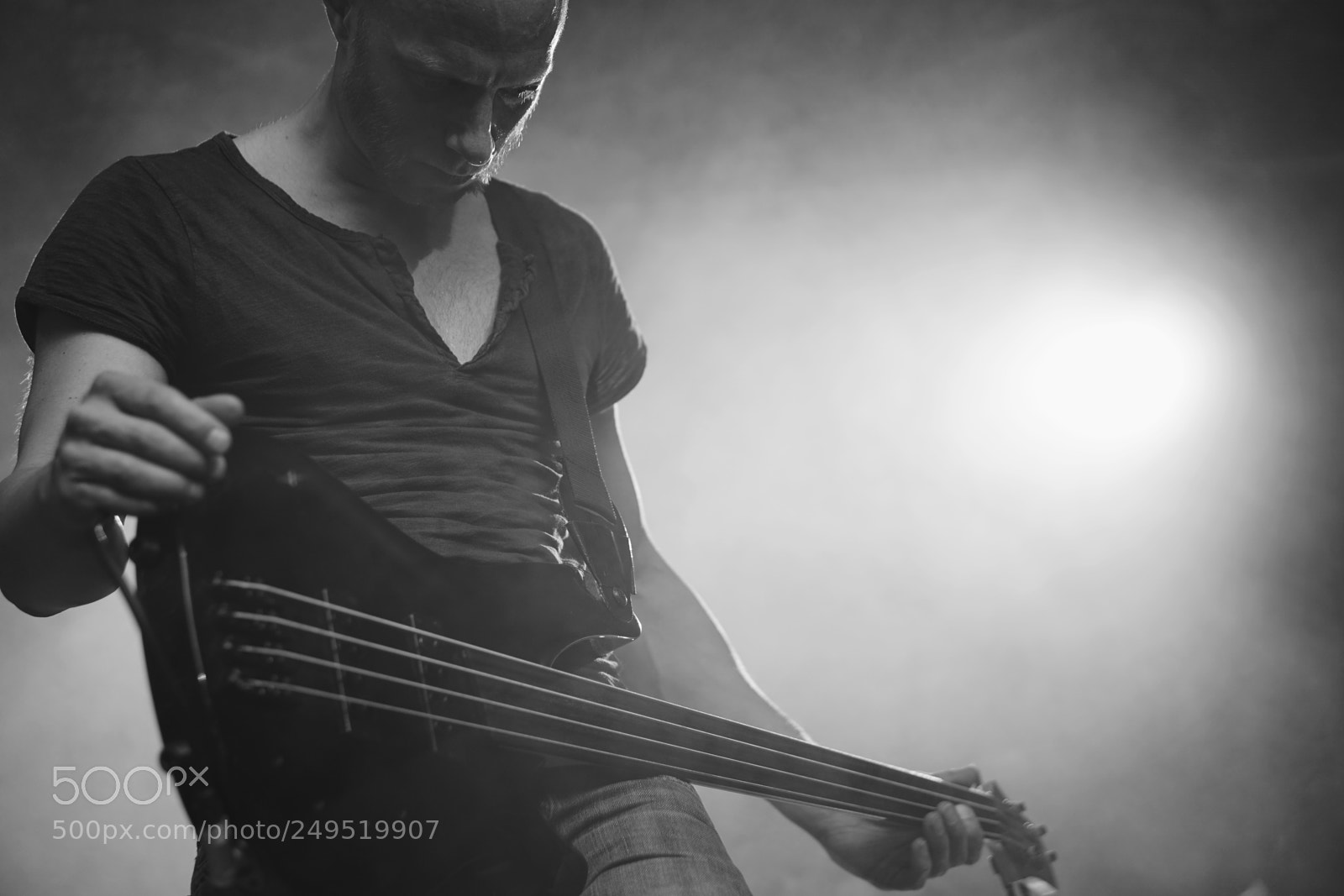 Sony a6000 sample photo. The bassist photography