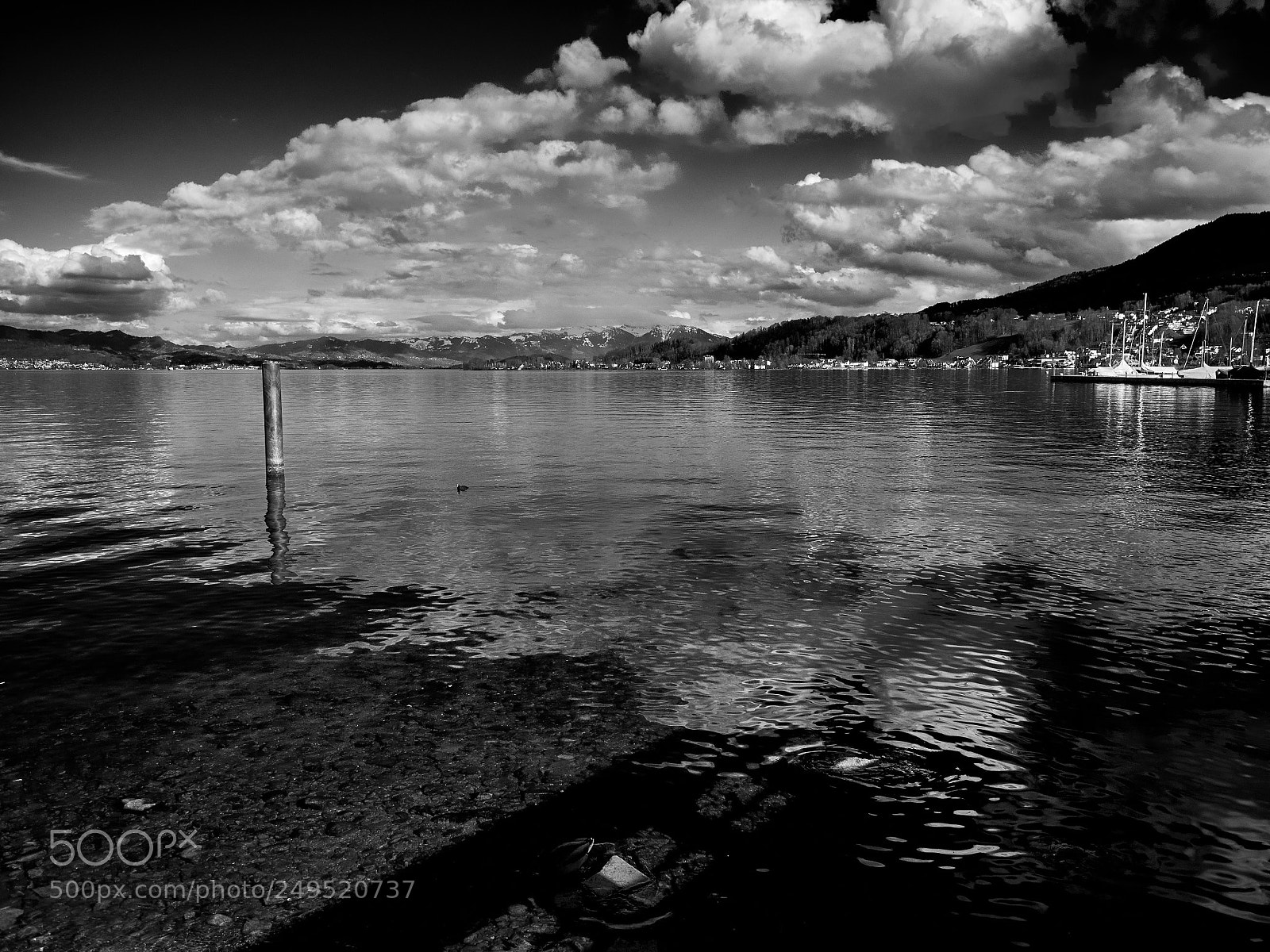 Olympus OM-D E-M10 sample photo. Lake zurich from richterswil photography