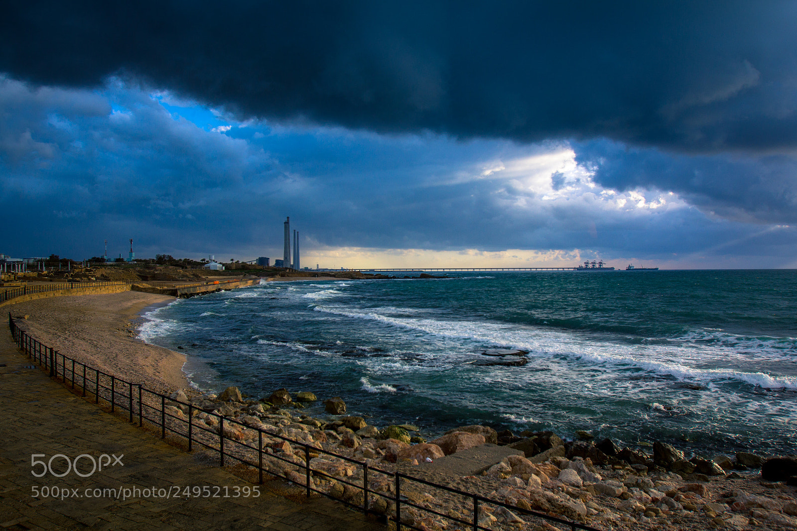 Canon EOS 60D sample photo. Industrial sea landscape photography