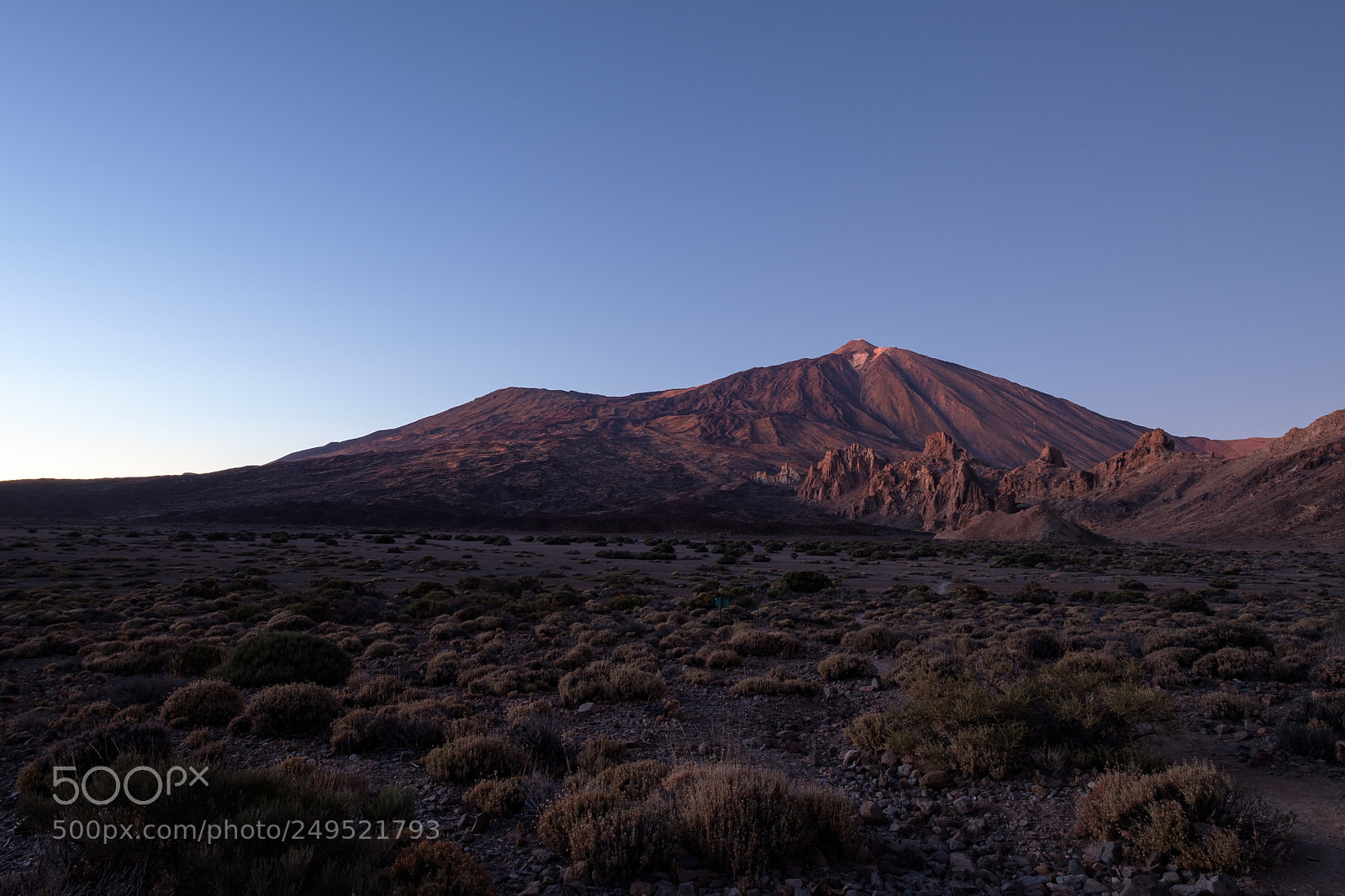 Fujifilm X-T2 sample photo. Teide after sunset photography