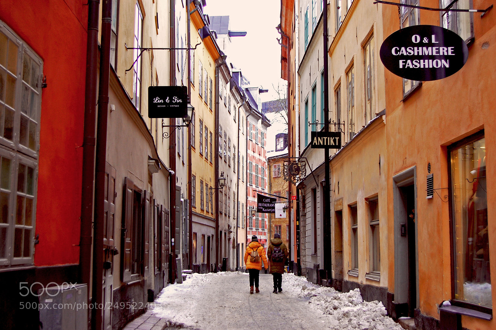 Nikon D40 sample photo. Street in gamla stan photography