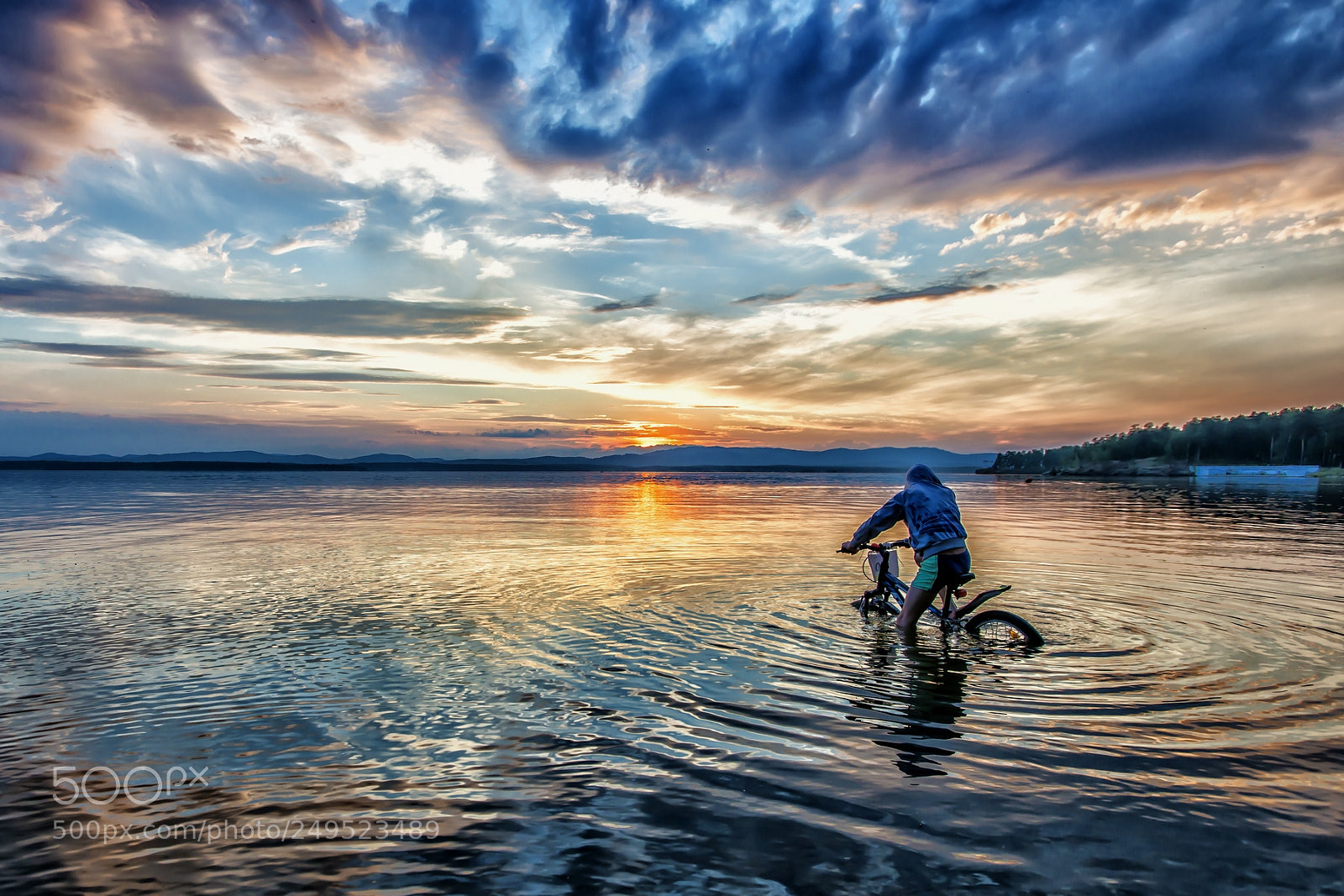 Nikon D800 sample photo. Sunset on the lake photography