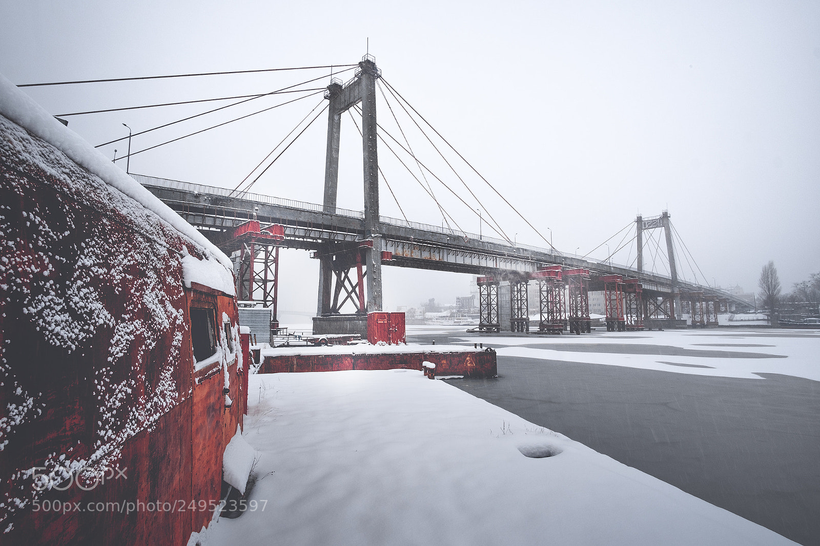 Fujifilm X-T1 sample photo. Abadoned bridge photography