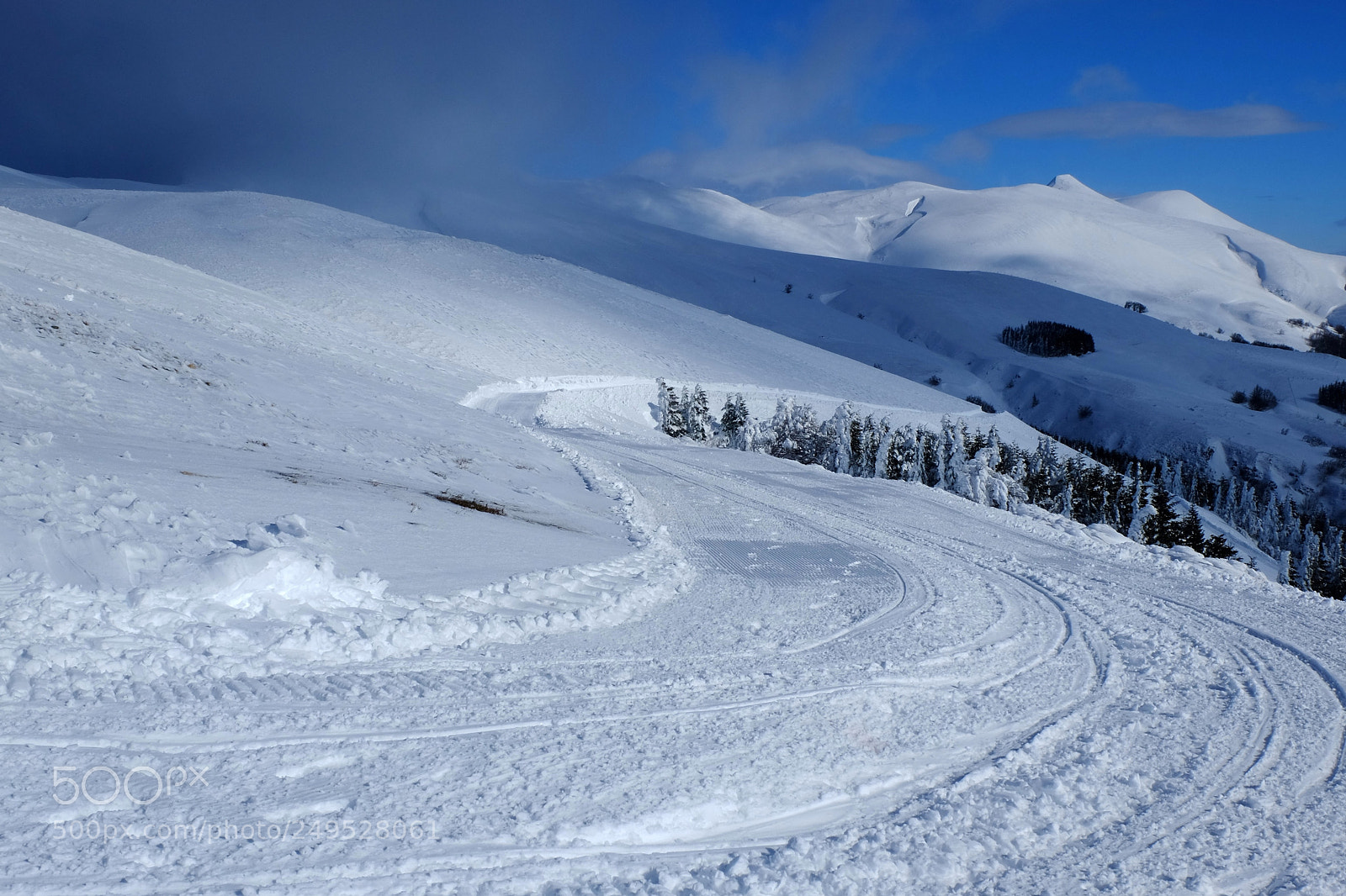 Fujifilm X-M1 sample photo. Traces in the snow photography
