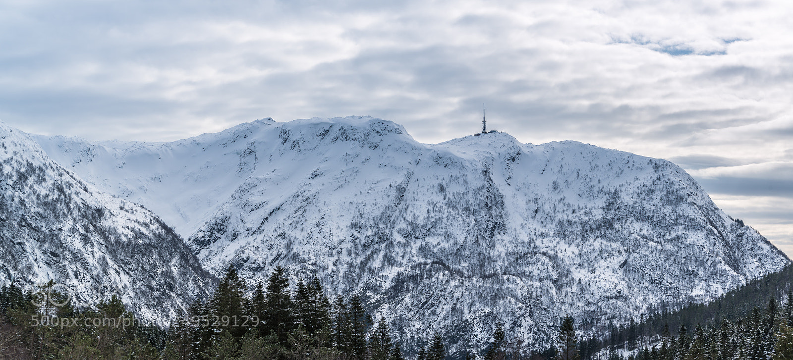 Nikon D800E sample photo. Ulriken mountain photography
