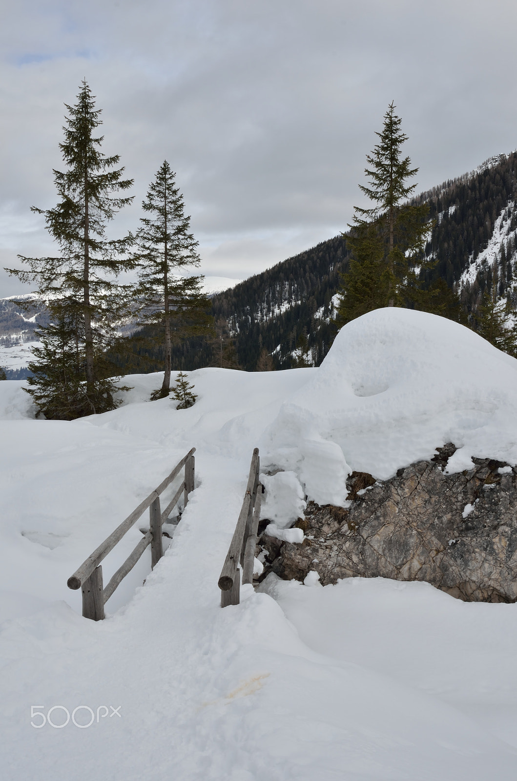Nikon D5100 sample photo. Winter bridge photography