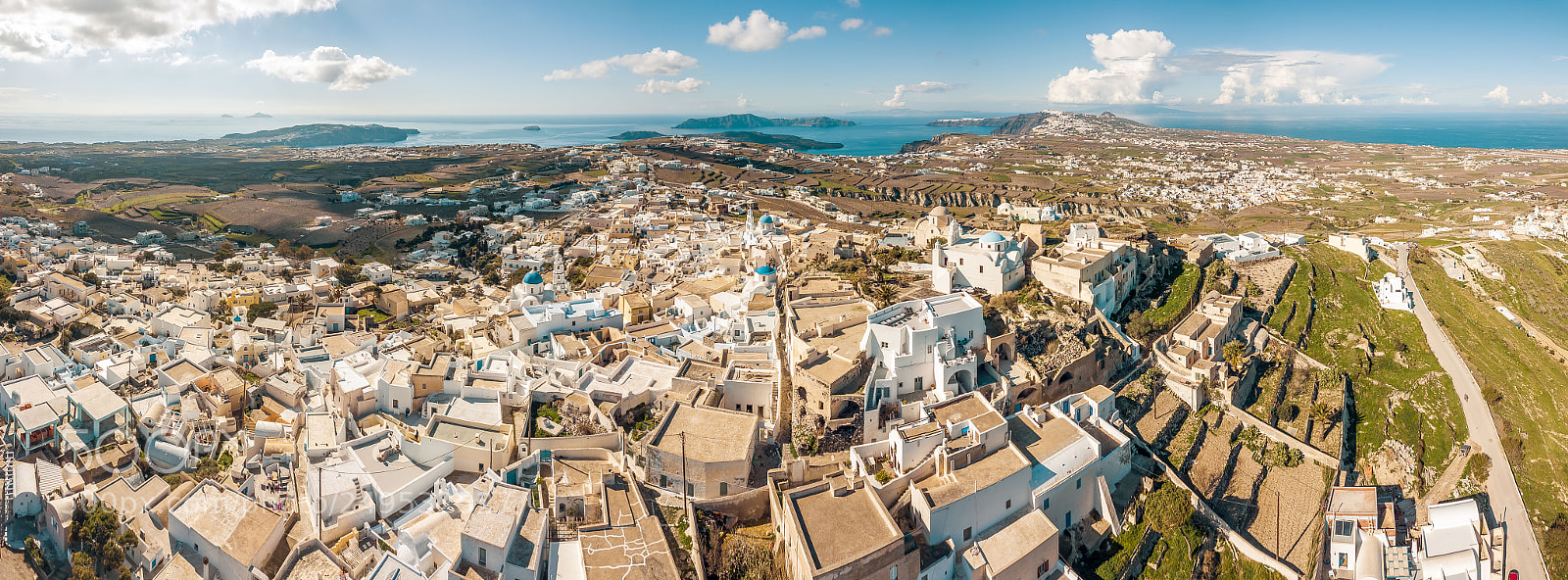 DJI FC220 sample photo. Pirgos panorama photography