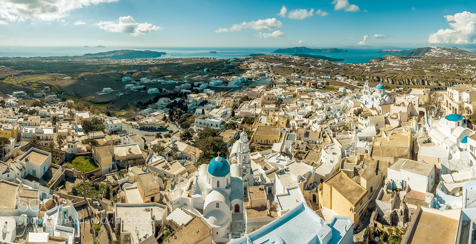 DJI FC220 sample photo. Pirgos panorama photography