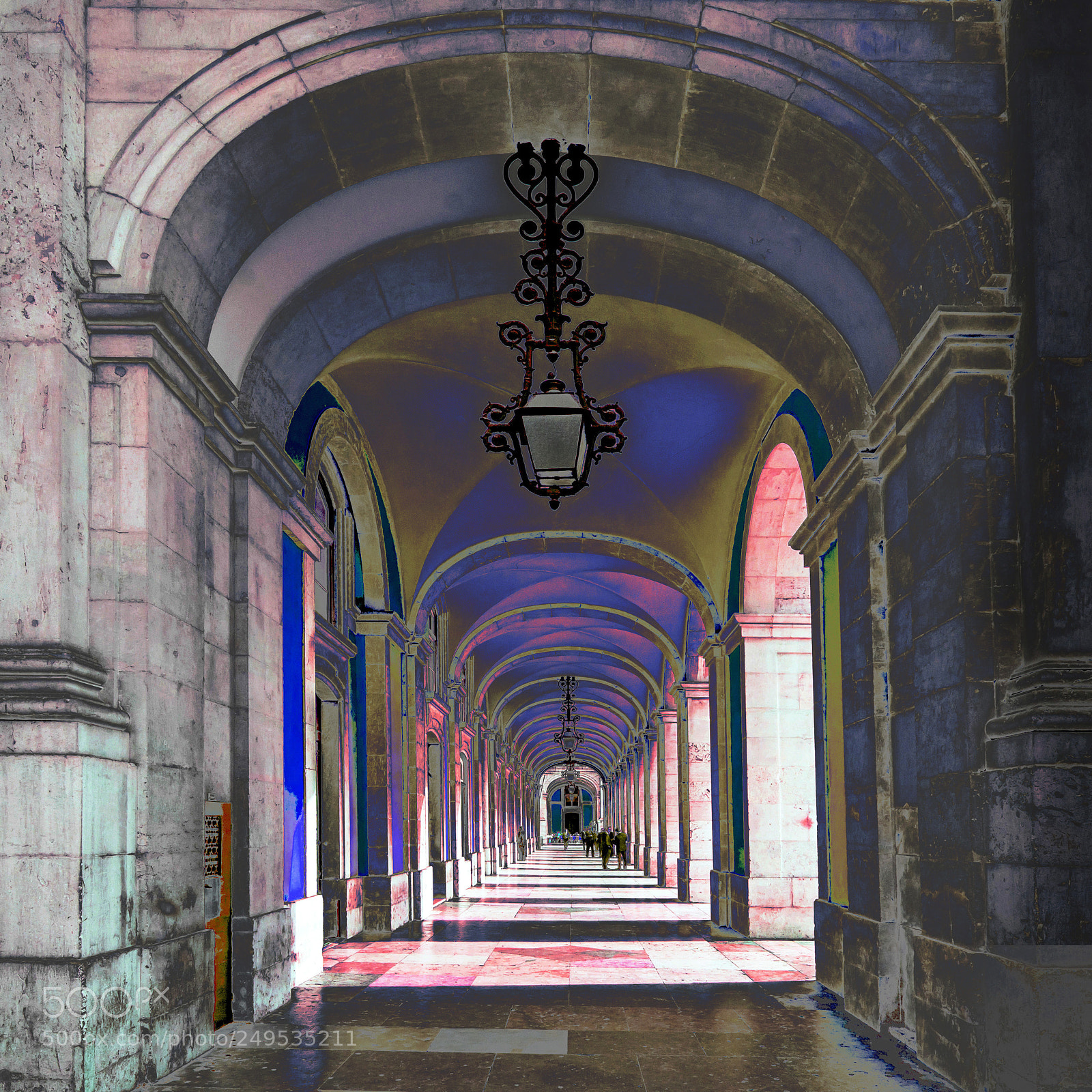 Nikon D7100 sample photo. Arkade in blau photography