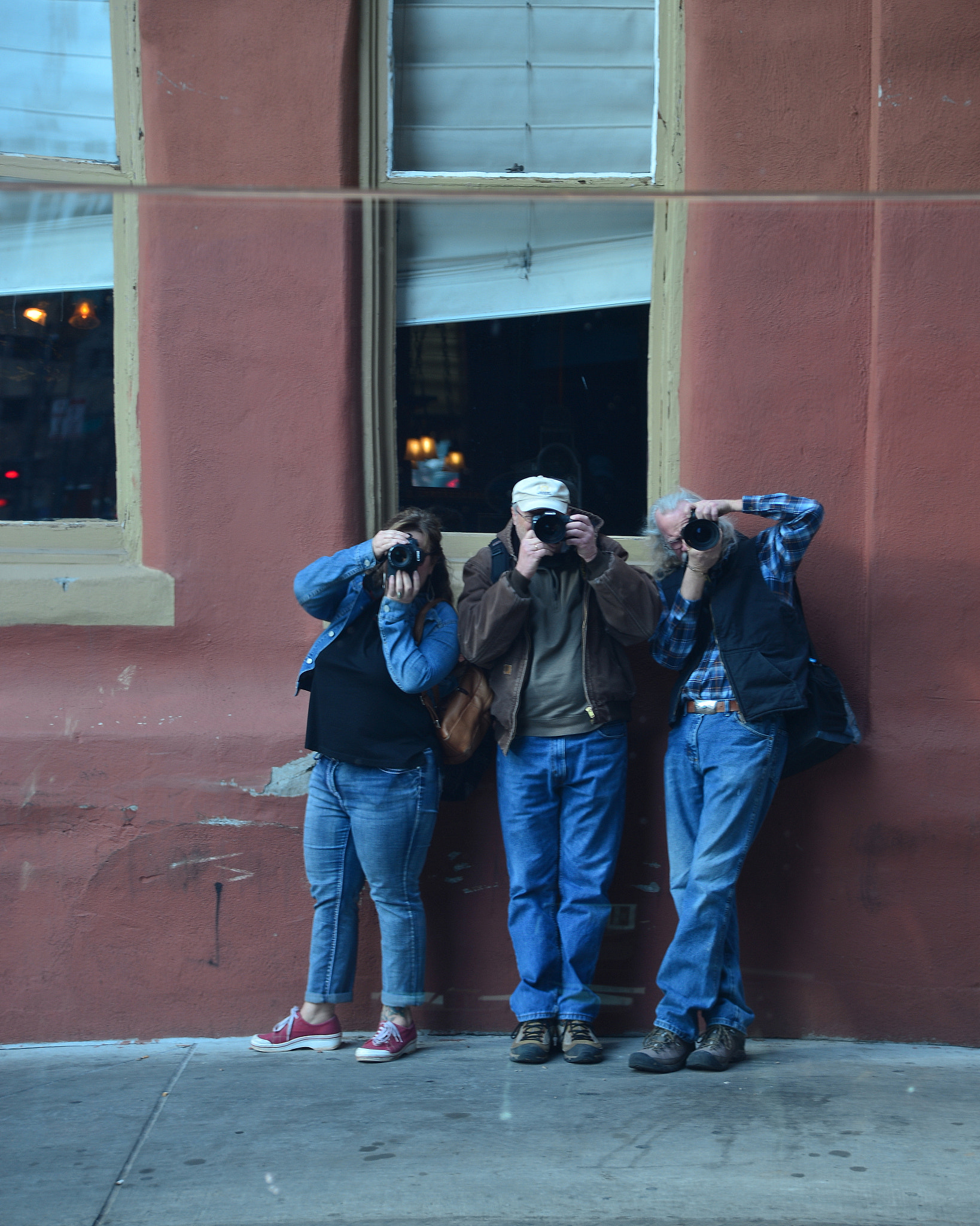 Nikon AF-S Nikkor 24-120mm F4G ED VR sample photo. The three stooges of photography. lol. photography