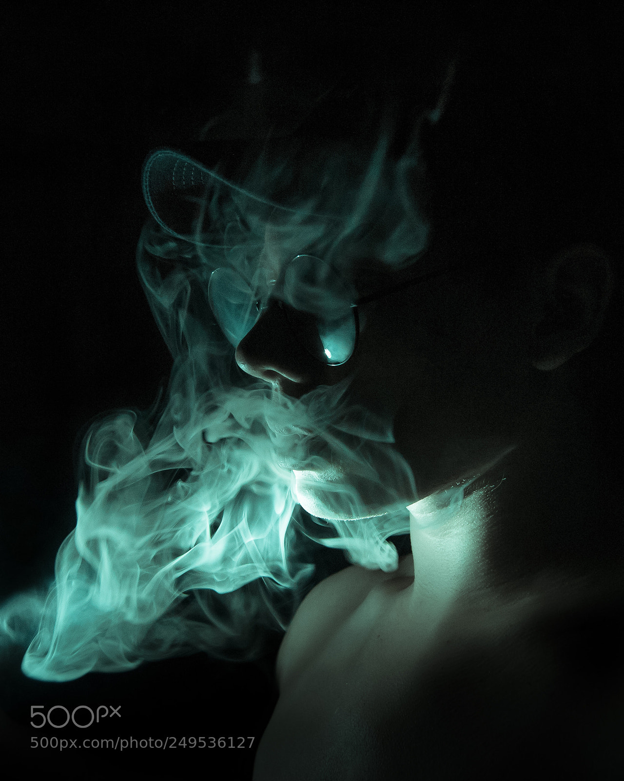 Nikon D3100 sample photo. Smoke photography
