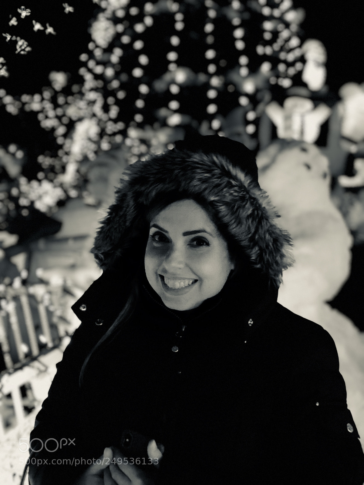 Apple iPhone X sample photo. Winter wonderland portrait. photography