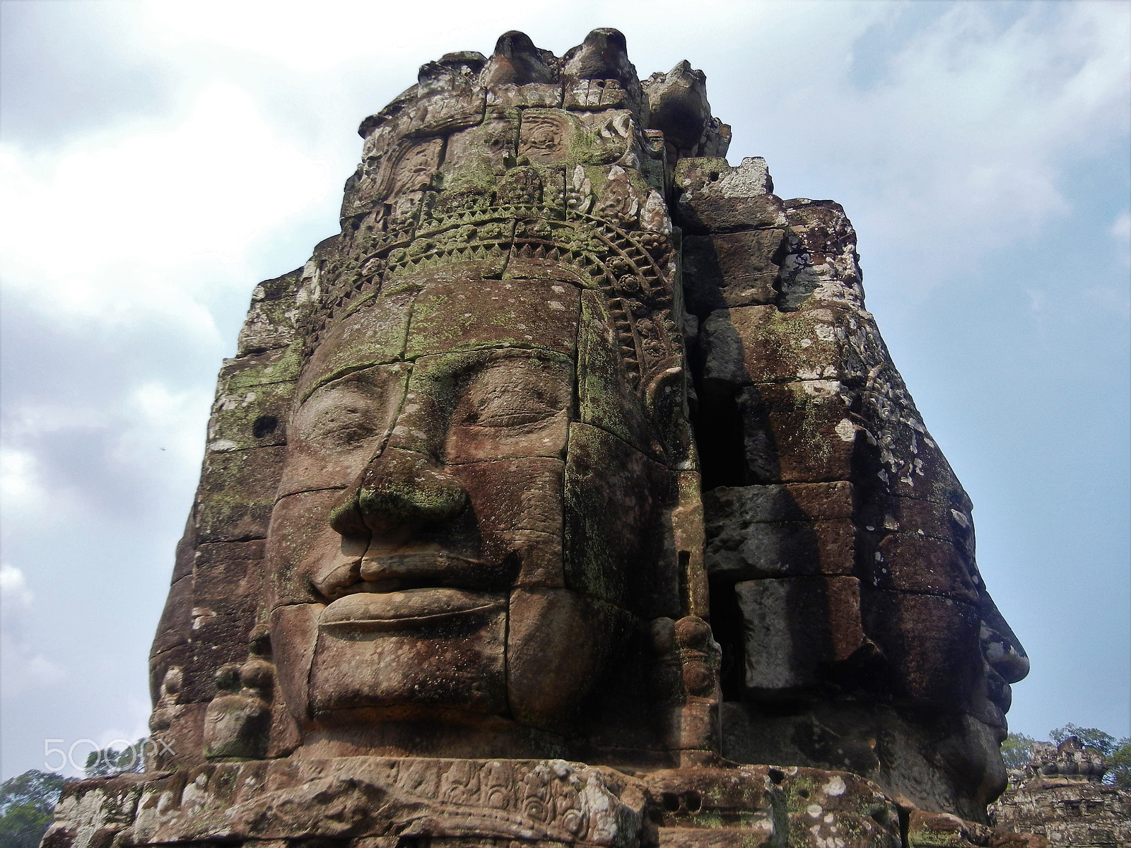 Nikon Coolpix S8100 sample photo. Faces of bayon photography