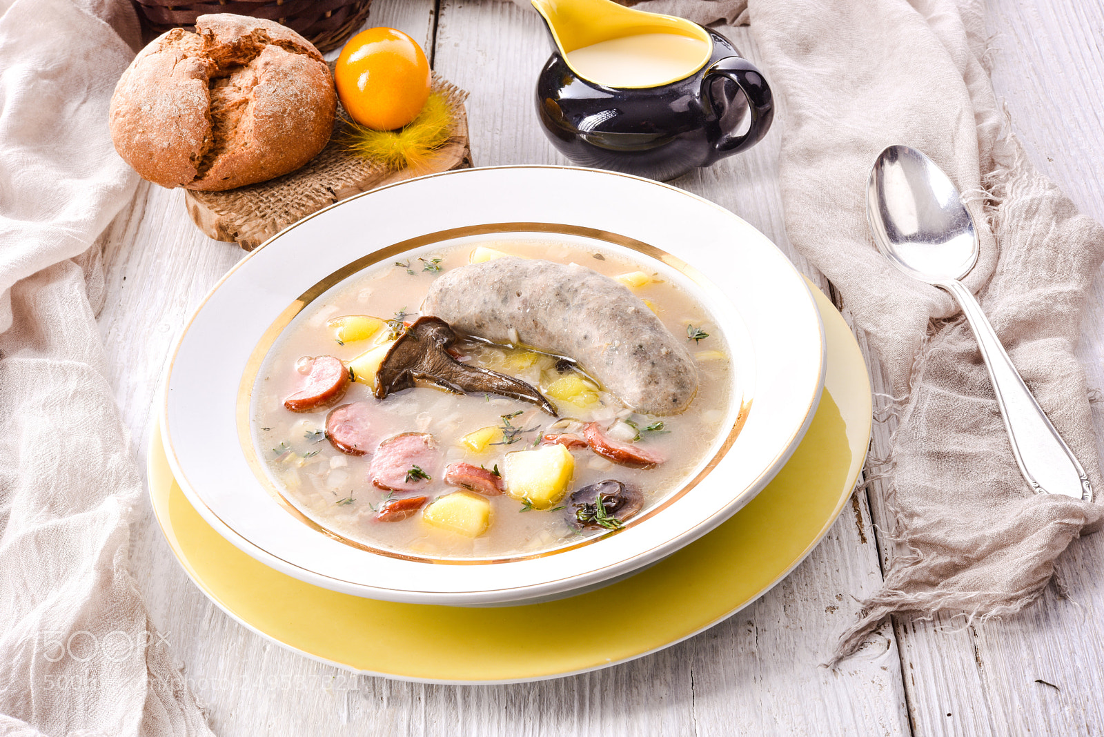 Nikon D810 sample photo. Polish easter soup photography