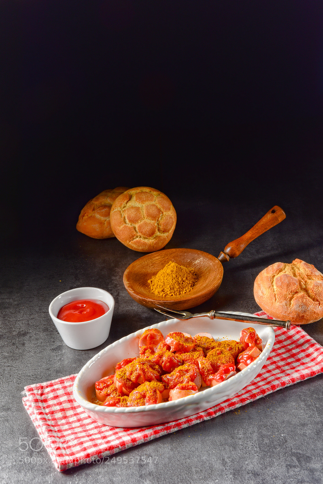 Nikon D810 sample photo. Sausage in curry sauce photography