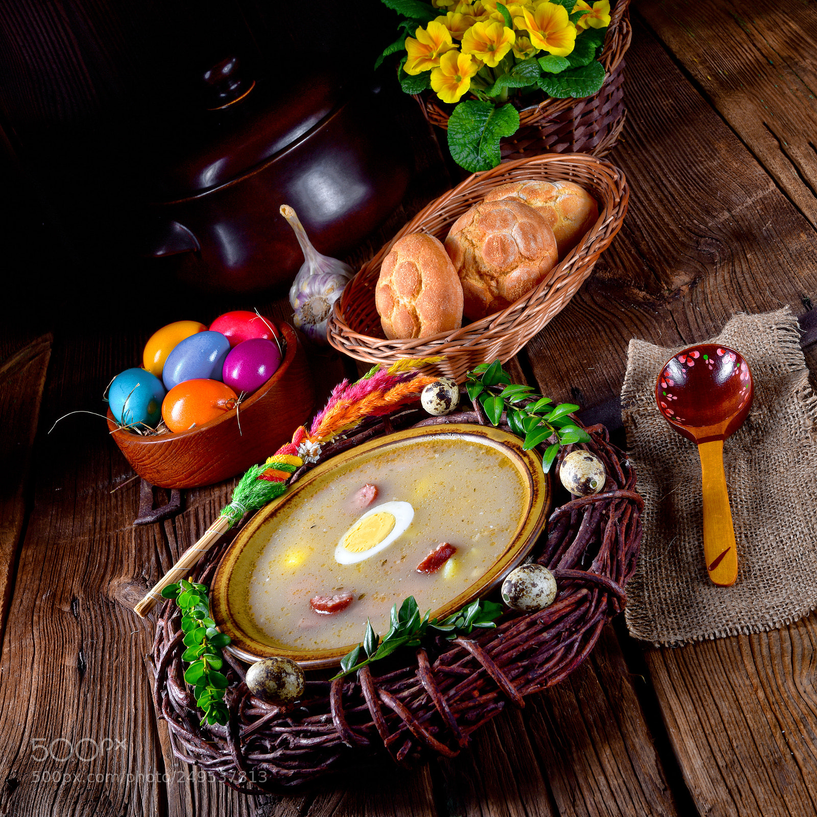 Nikon D810 sample photo. Sour rye soup photography