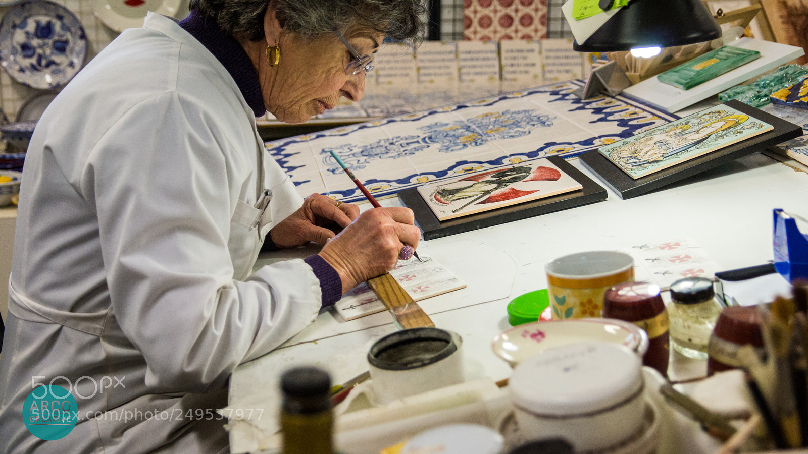 Sony SLT-A65 (SLT-A65V) sample photo. Traditional tile painting. tomar photography