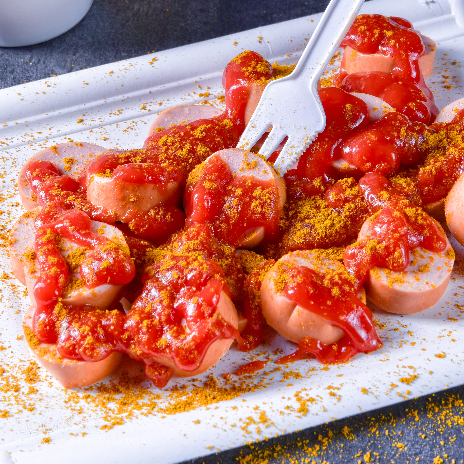 Nikon D810 sample photo. Curry bockwurst with beer photography