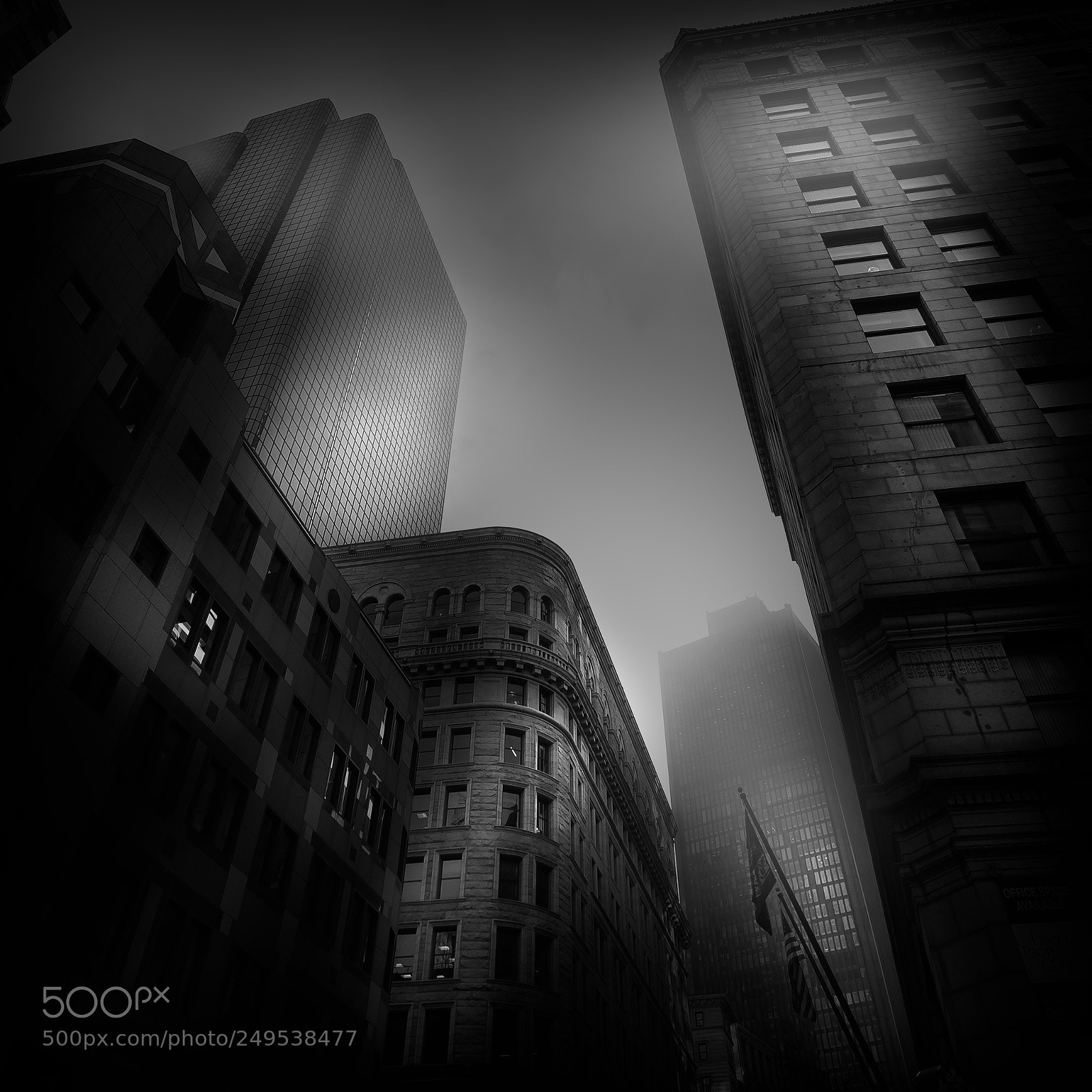 Sony a7R sample photo. Boston fog photography