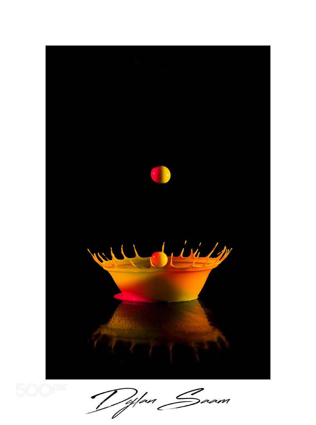 Canon EOS 70D sample photo. Gouttes jaune et rouge photography