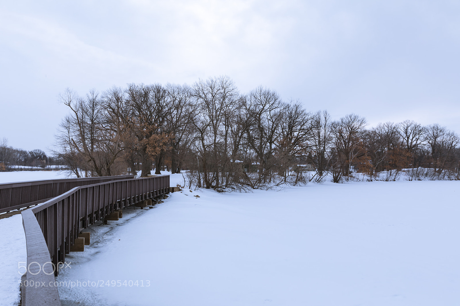 Canon EOS 5D Mark IV sample photo. Bridge over a frozen photography