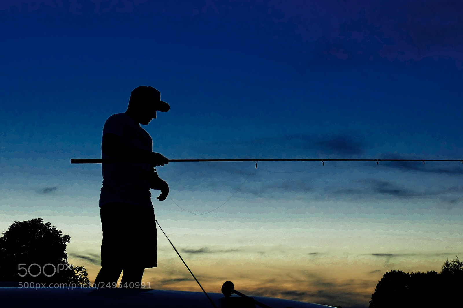 Panasonic DMC-TZ101 sample photo. Sunset fishing photography